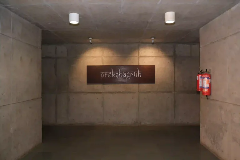 Hall Interior with Signboard