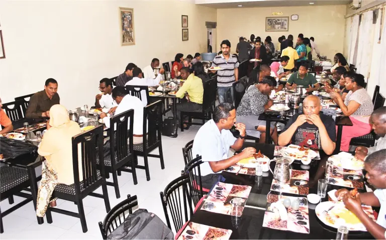 Students in the Dining Hall