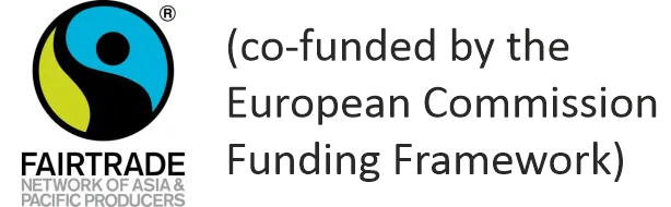 Fairtrade logo, co-funded by the European Commission