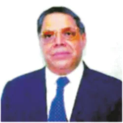 Portrait of Late G. P. Gupta in formal attire