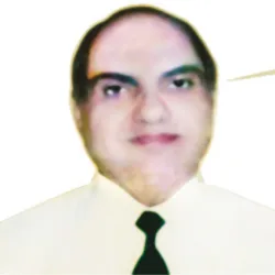 Portrait of Late S. K. Kapur in formal attire
