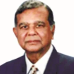 Portrait of Sailendra Narain in formal attire