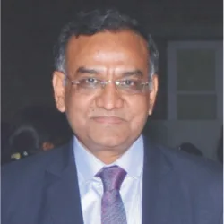 Portrait of Shri M. K. Jain in formal attire