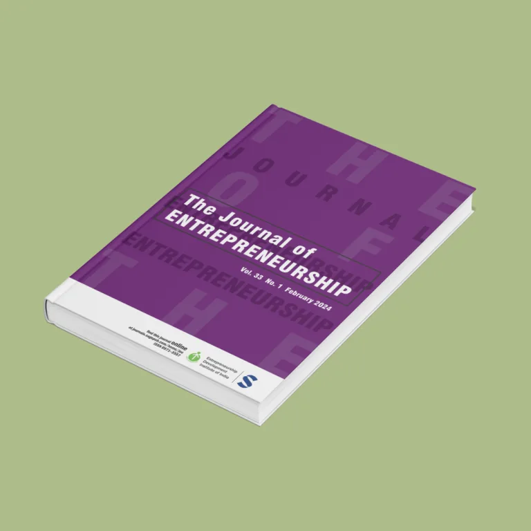 Journal of Entrepreneurship Cover