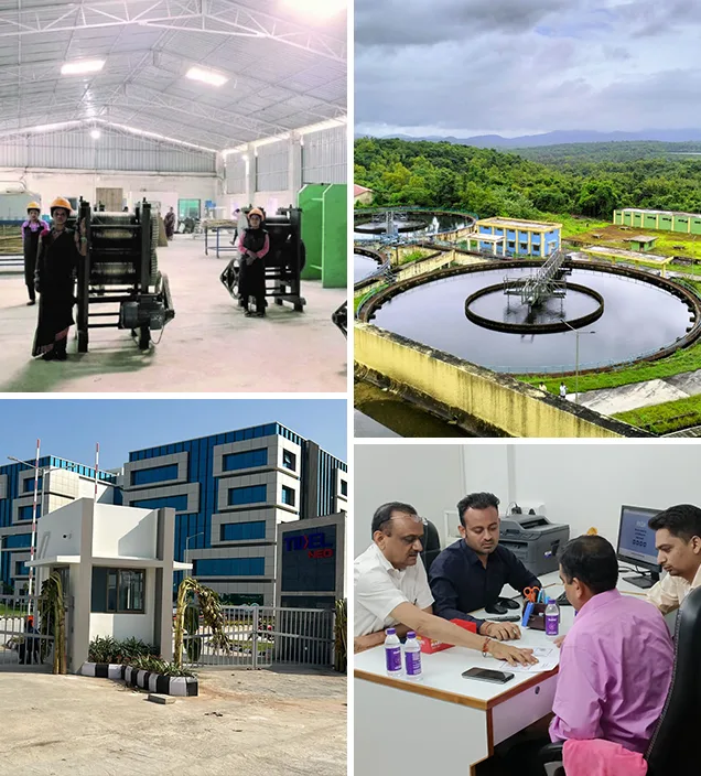 Collage of research and campus facilities