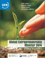Global Entrepreneurship Monitor (GEM) India report 2014 cover