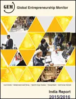 Global Entrepreneurship Monitor (GEM) India report 2015-2016 cover