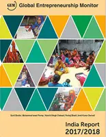 Global Entrepreneurship Monitor (GEM) India report 2017-2018 cover