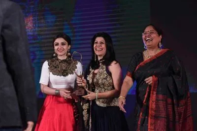 Women Receiving an Award