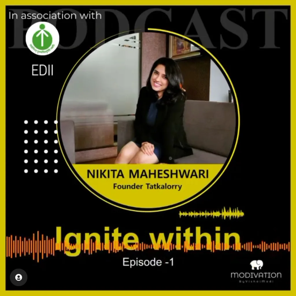 EDII podcast Ignite Within episode graphic featuring a founder