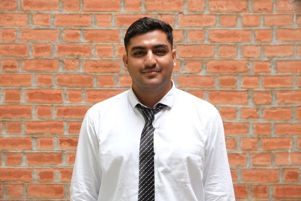 Portrait of a student in formal attire