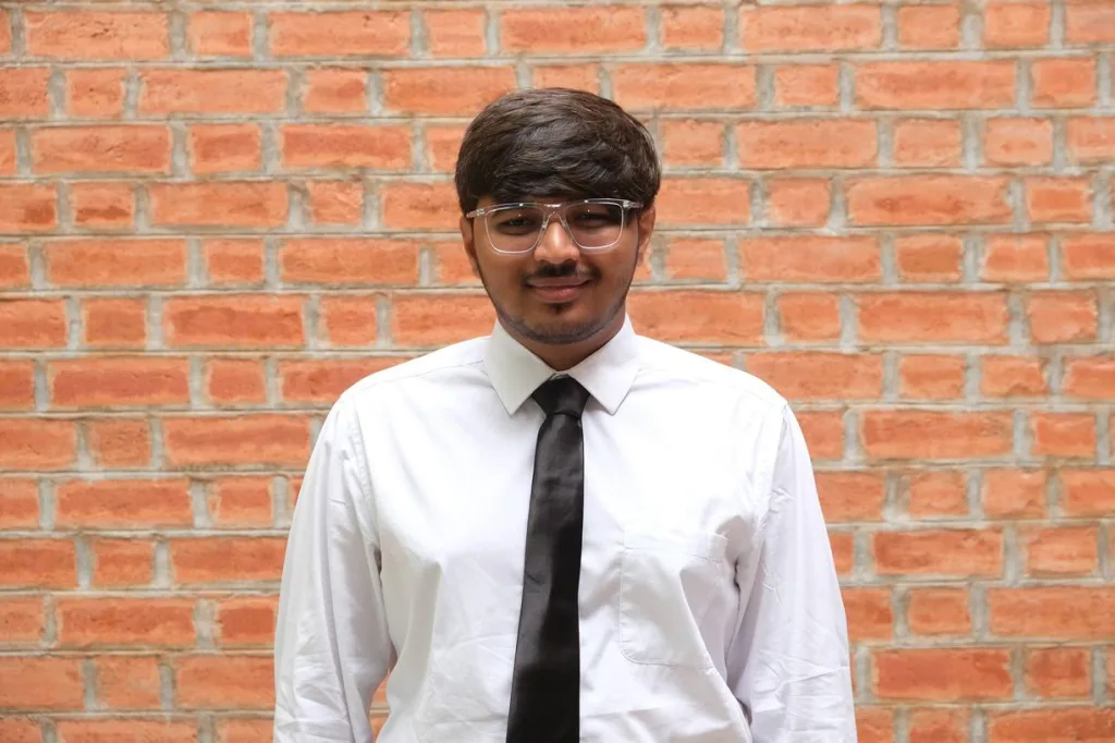 Portrait of a student in formal attire