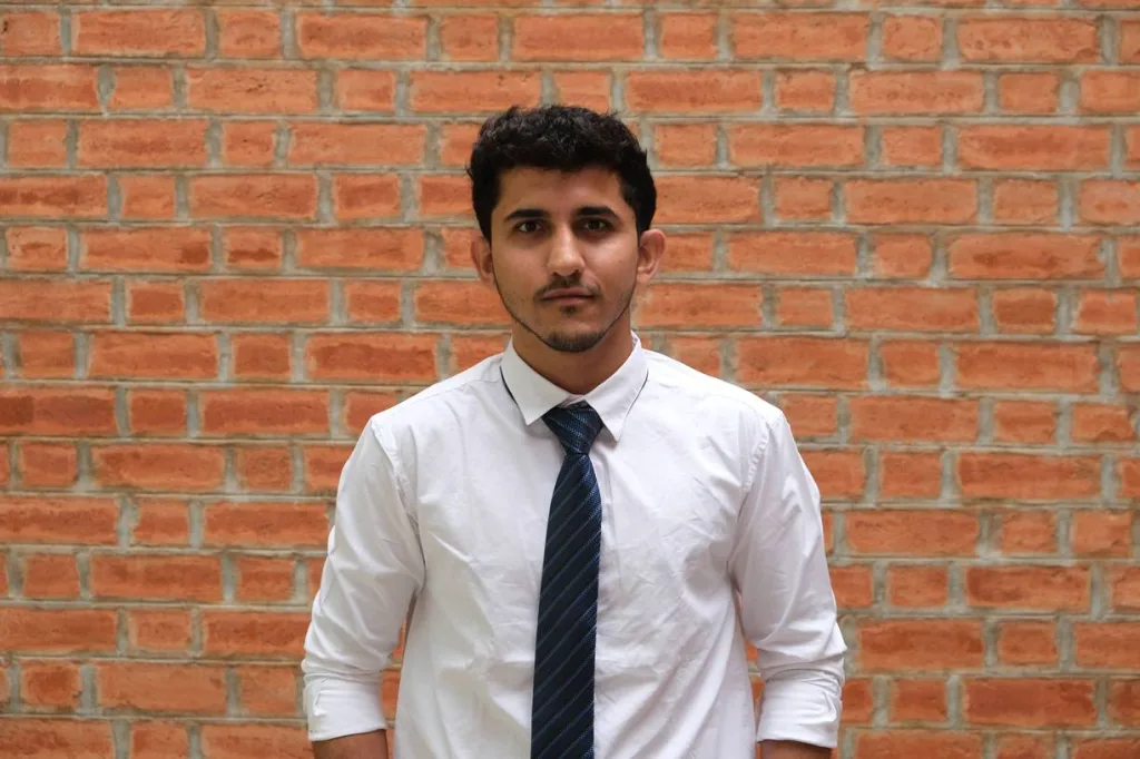 Portrait of a student in formal attire