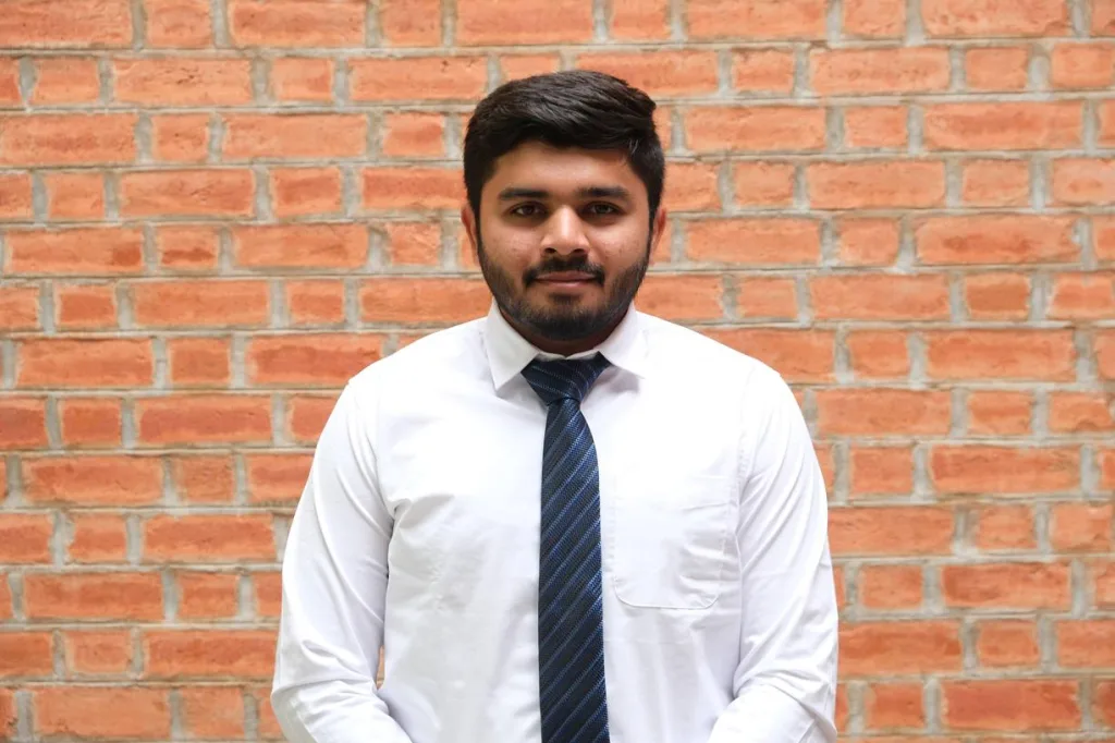 Portrait of a student in formal attire