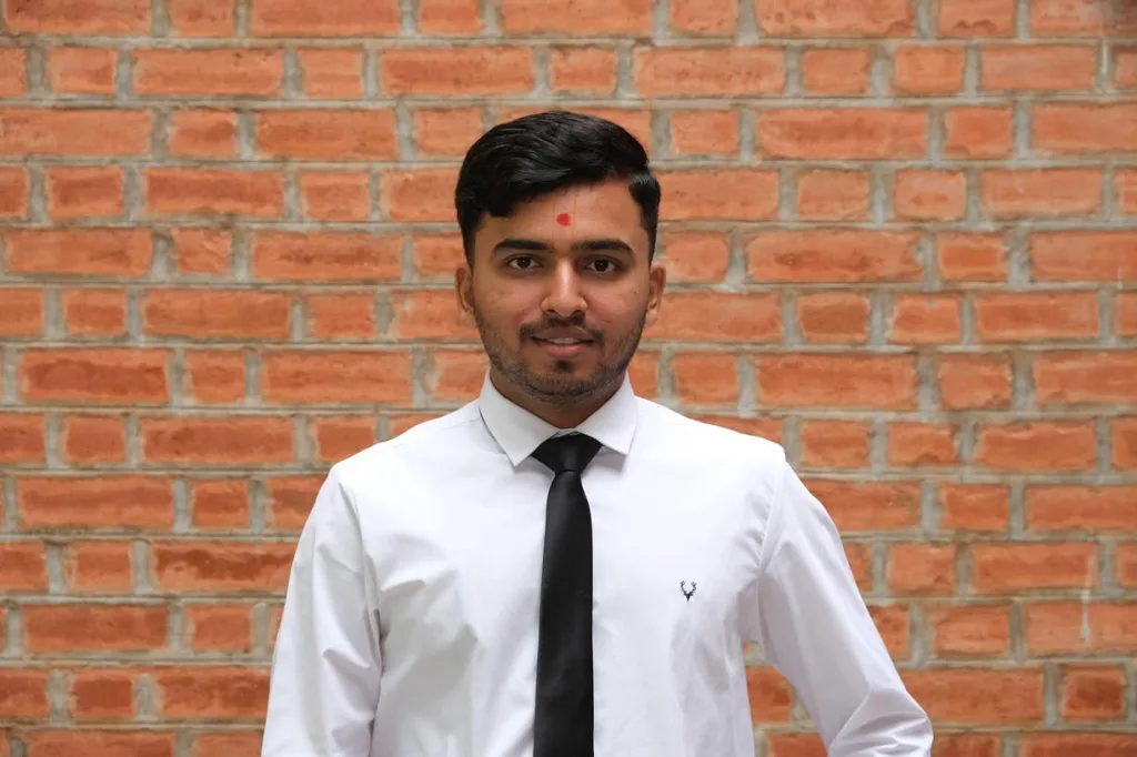 Portrait of a student in formal attire