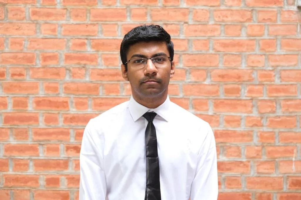Portrait of a student in formal attire