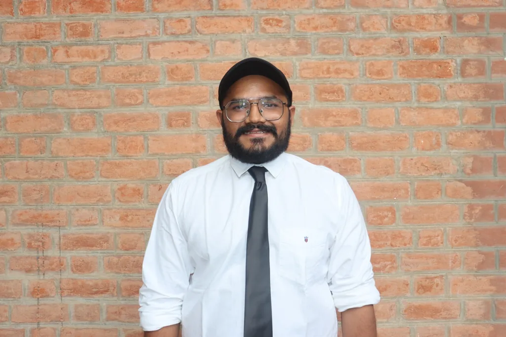 Portrait of a student in formal attire