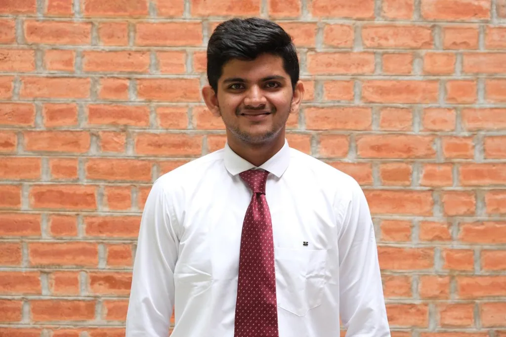 Portrait of a student in formal attire