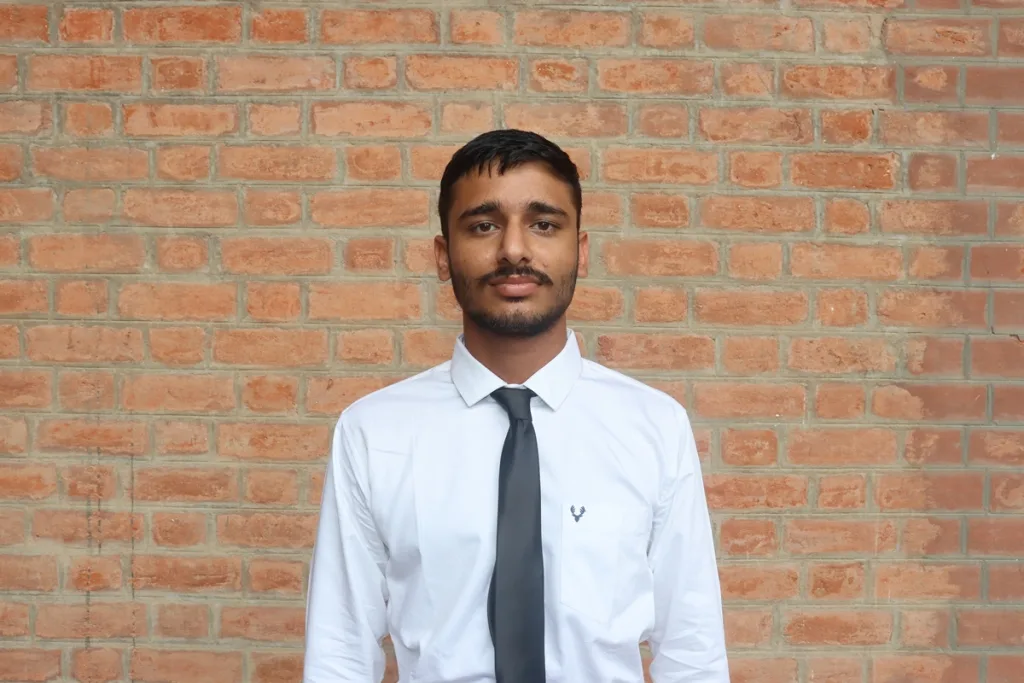 Portrait of a student in formal attire