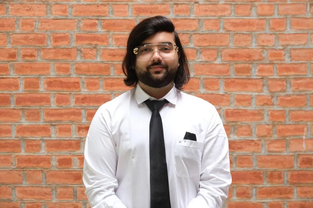 Portrait of a student in formal attire