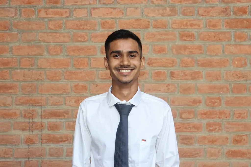 Portrait of a student in formal attire