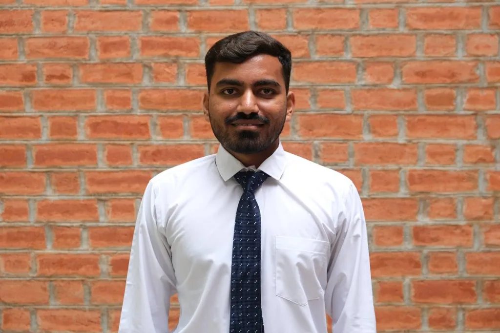 Portrait of a student in formal attire