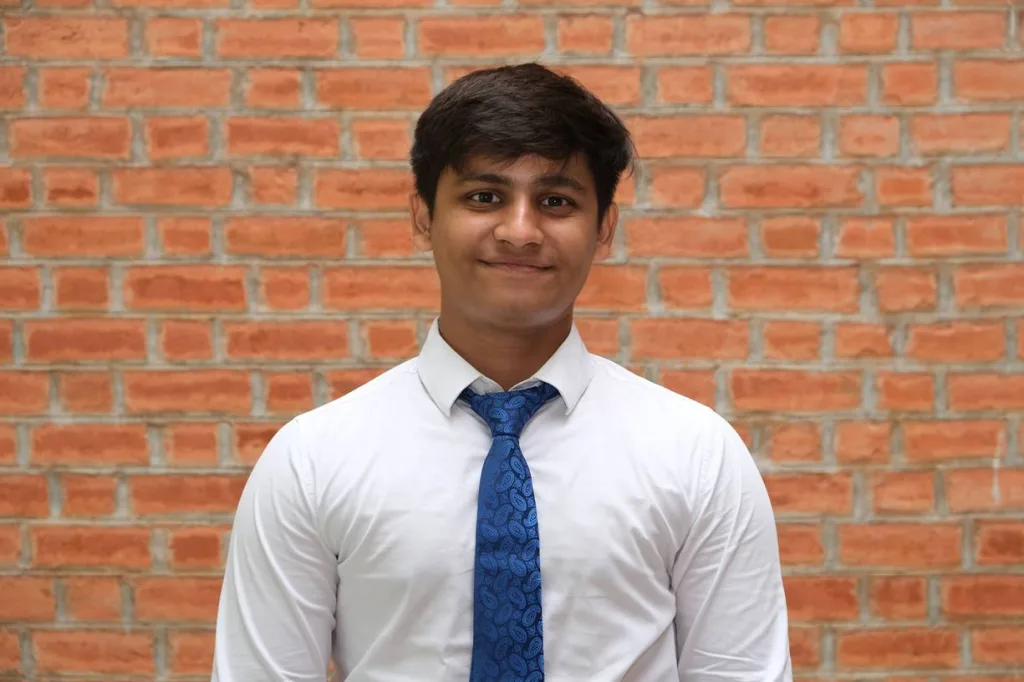 Portrait of a student in formal attire