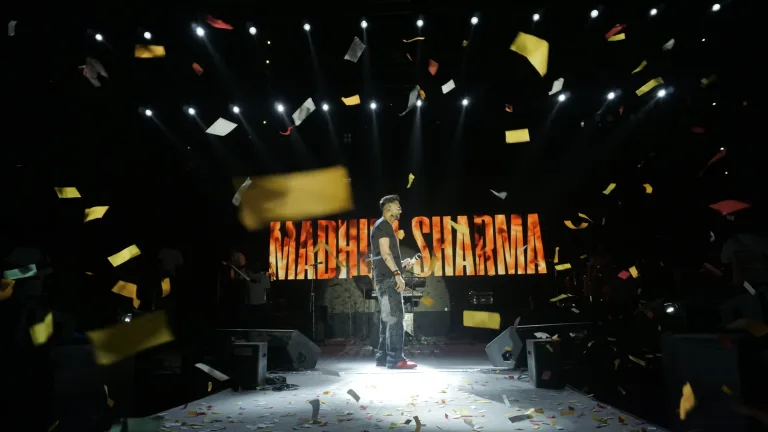 Concert Stage with Confetti