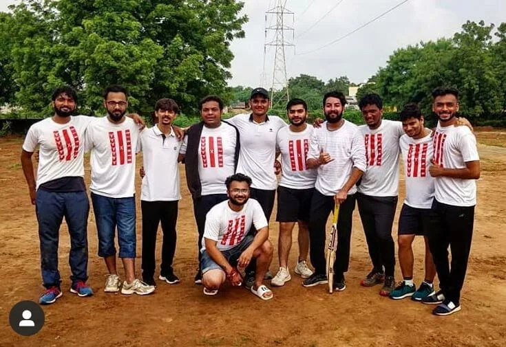 Participants in Red T-Shirts