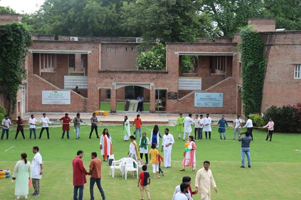 Group Activity on the Lawn