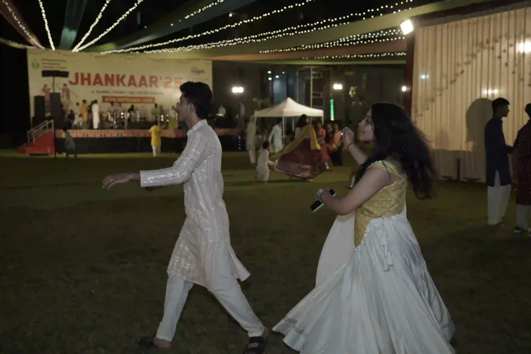 Couple Dancing in Traditional Dress