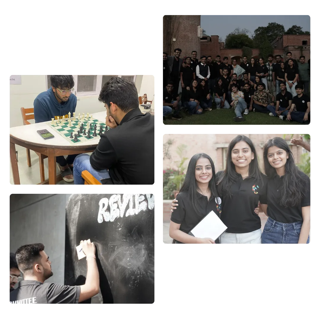 Collage of photographs from EDII activities