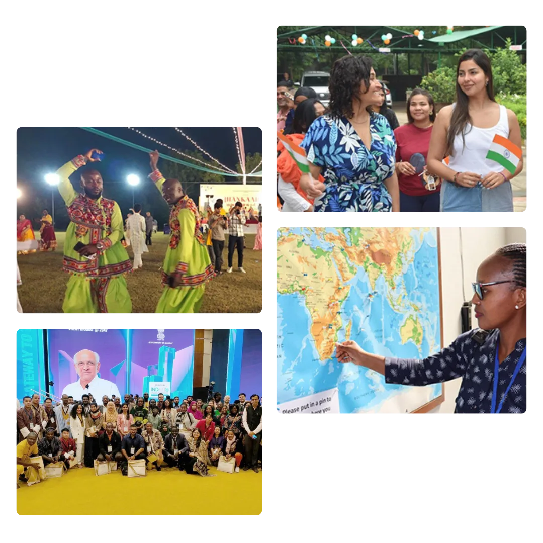 Collage of cultural event photographs