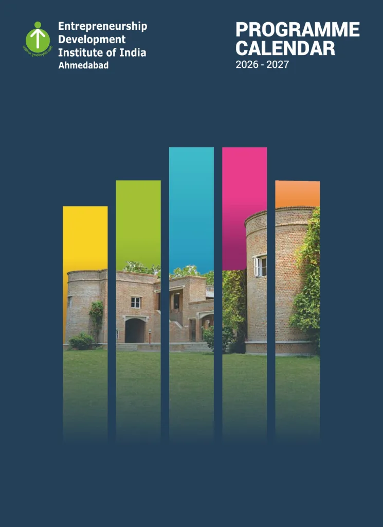 EDII Programme Calendar cover with a colourful graphic