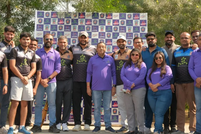 Group in Purple T-Shirts