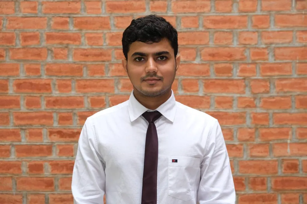 Portrait of Amritansh, EDII student