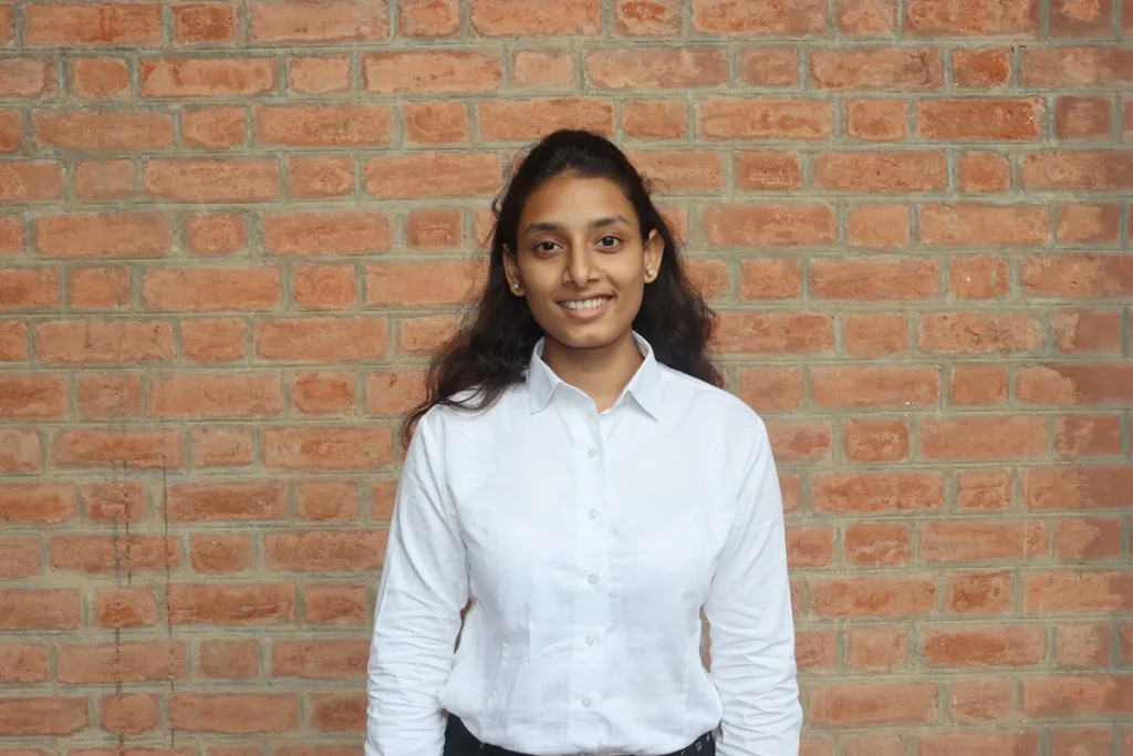 Portrait of Dhruvi Patel, EDII student