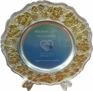 Best Practice Presentation Award at Partnering for Change Event 2022 by HCL Foundation